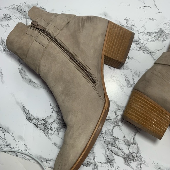 Paul Green taupe soft leather Sheridan heel Bootie - Picture 7 of 11